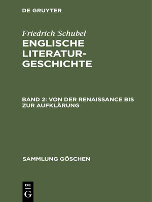 cover image of Von der Renaissance bis zur Aufklärung